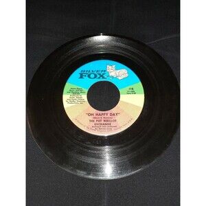 45 RPM Silver Fox The Pat Rebillot Exchange Oh Happy Day/Blue Sunday Smile Vtg